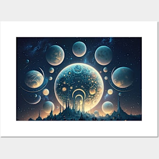 Whimsical Celestial Dream Posters and Art